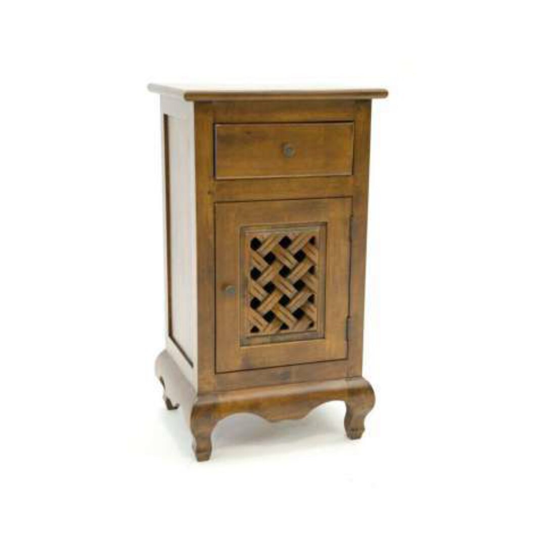 MD8458 Cabinet 1 Door 1 Drawer, Solid wood bedside cabinet, Corcoran design, contemporary Chinese style