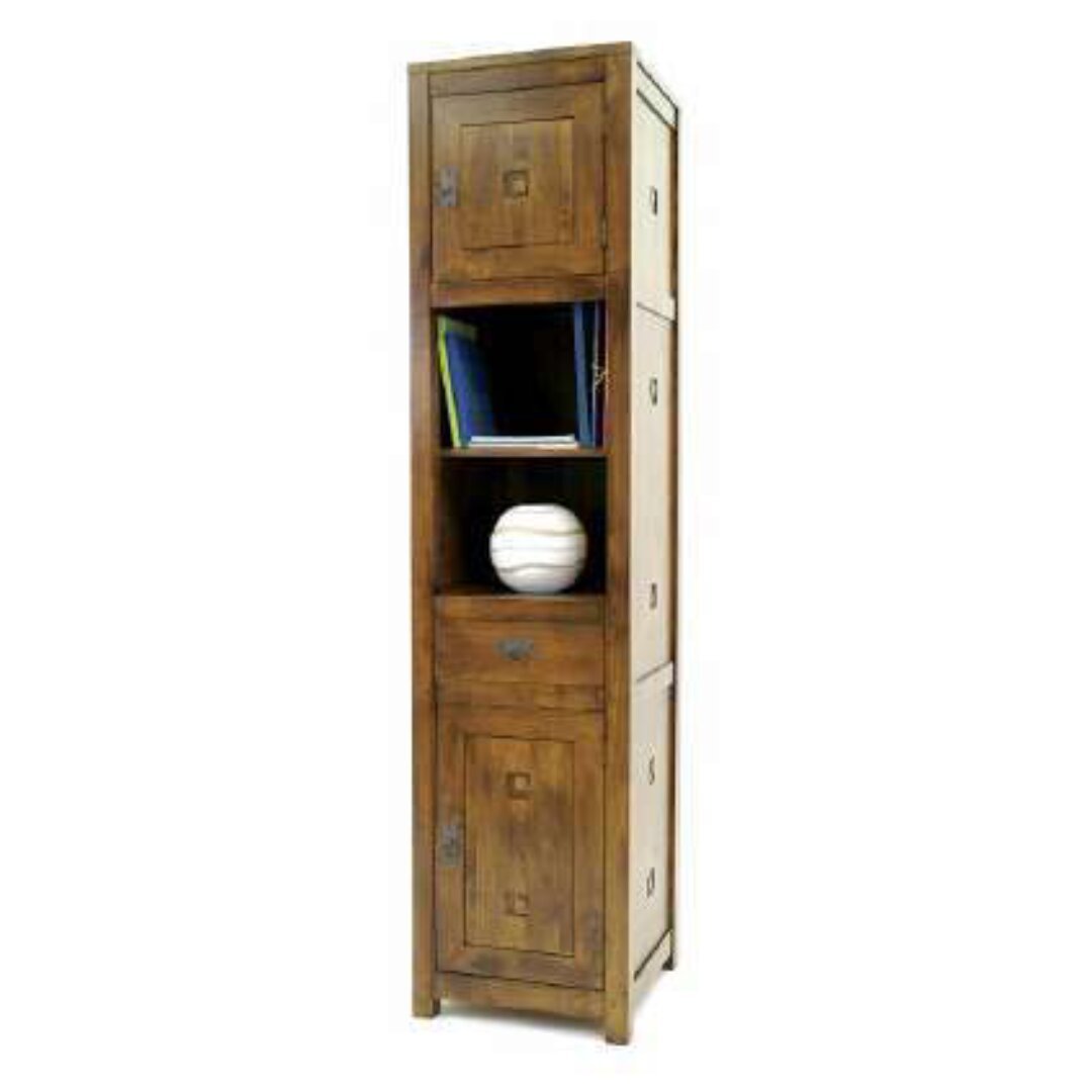 MD8461 Column Cabinet 2 Doors 1 Drawer, Space-saving, tall solid wood cabinet with a stylish design