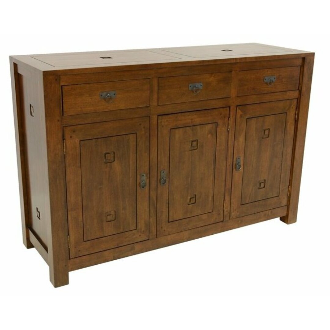 MD8462 Dresser 3 Doors 3 Drawers, Large, solid wood sideboard with Tahoma design and ample storage