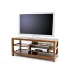 MD8493 TV Cabinet, 120 cm Solid Wood TV Stand, Modern and Elegant Design