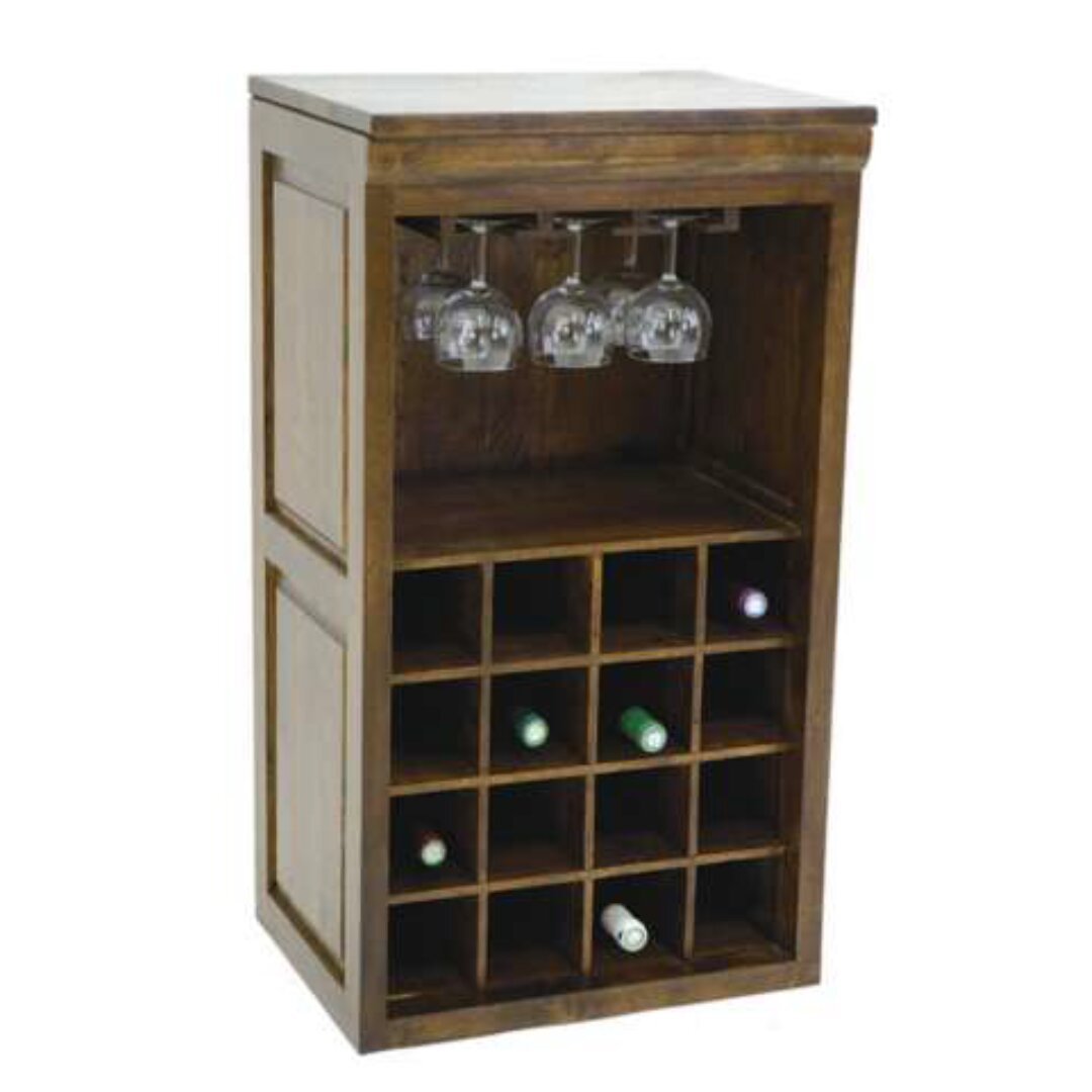MD8496 Wooden Wine Rack High, Tall, beautifully designed, and sturdy solid wood wine rack