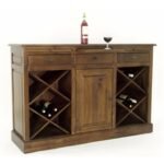 MD8501 Wooden Wine Cabinet Sideboard, Large, spacious solid wood wine cabinet and sideboard