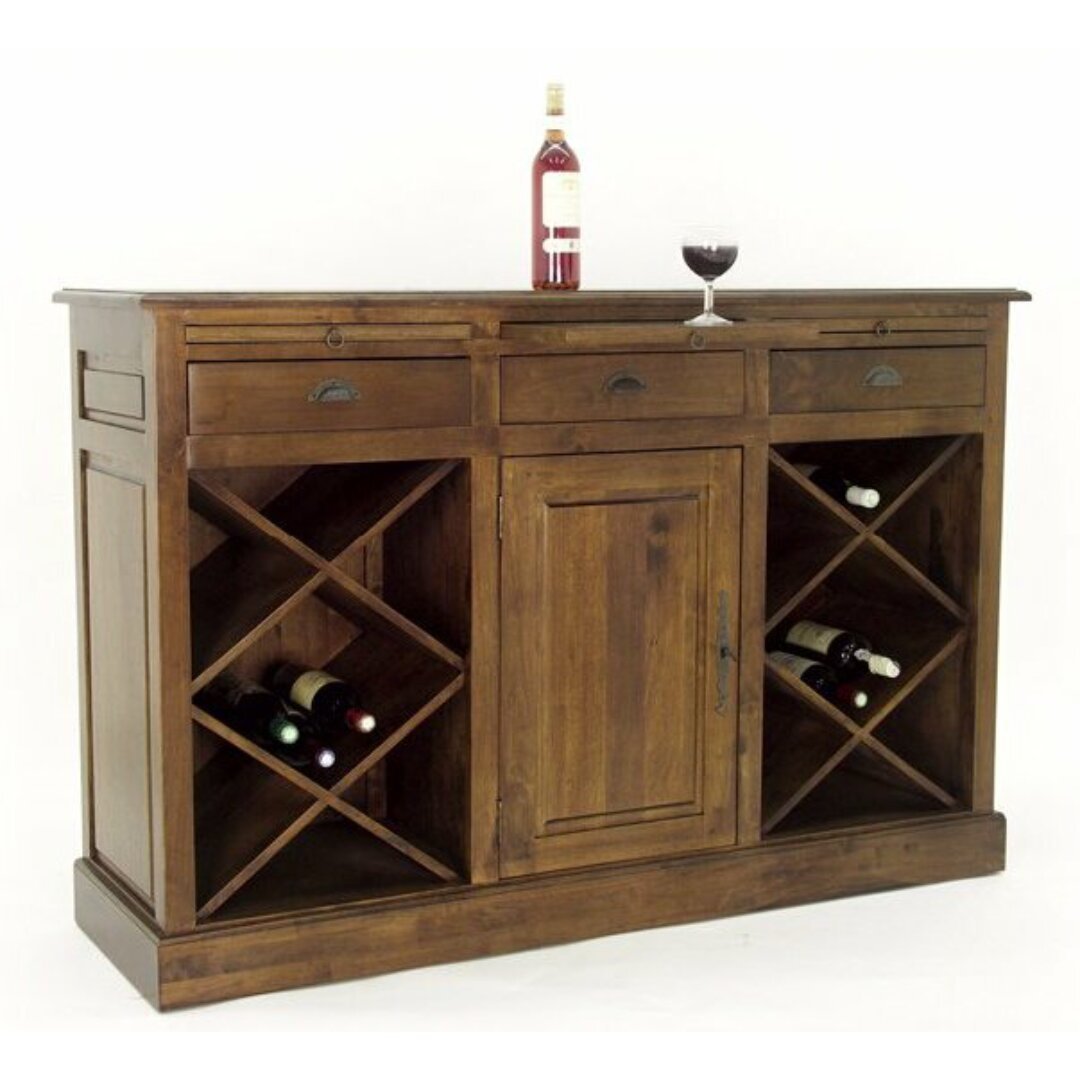MD8501 Wooden Wine Cabinet Sideboard, Large, spacious solid wood wine cabinet and sideboard
