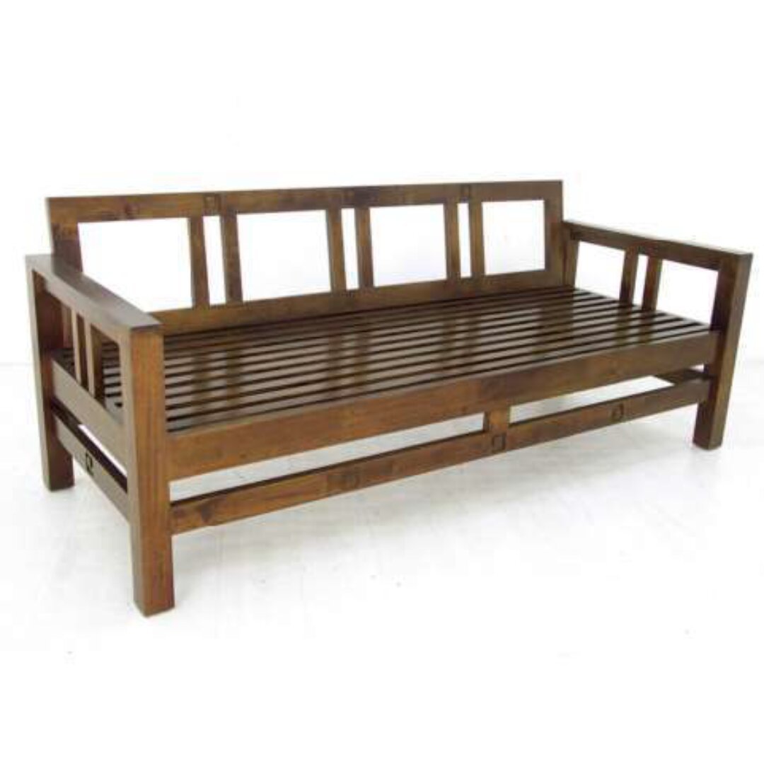 MD8515-1 Simple Wooden Sofa, Minimalist style sofa made of real wood