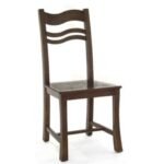 MD8520 Wooden Dining Chair, A high-backed dining chair made of real wood