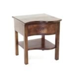 MD8521 Wooden Sofa Corner Table, Solid wood side table with drawer