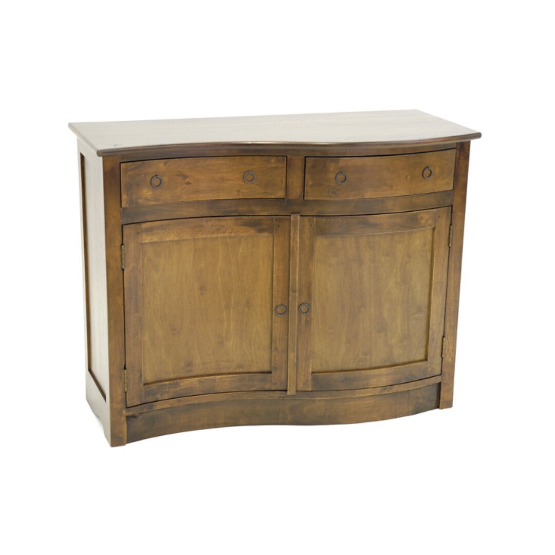 MD8527 Low Dresser, Low, solid wood dresser with 2 doors and 2 drawers