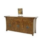 MD8538 Large Chest Cabinet, Large solid wood storage cabinet with 6 doors and 3 drawers