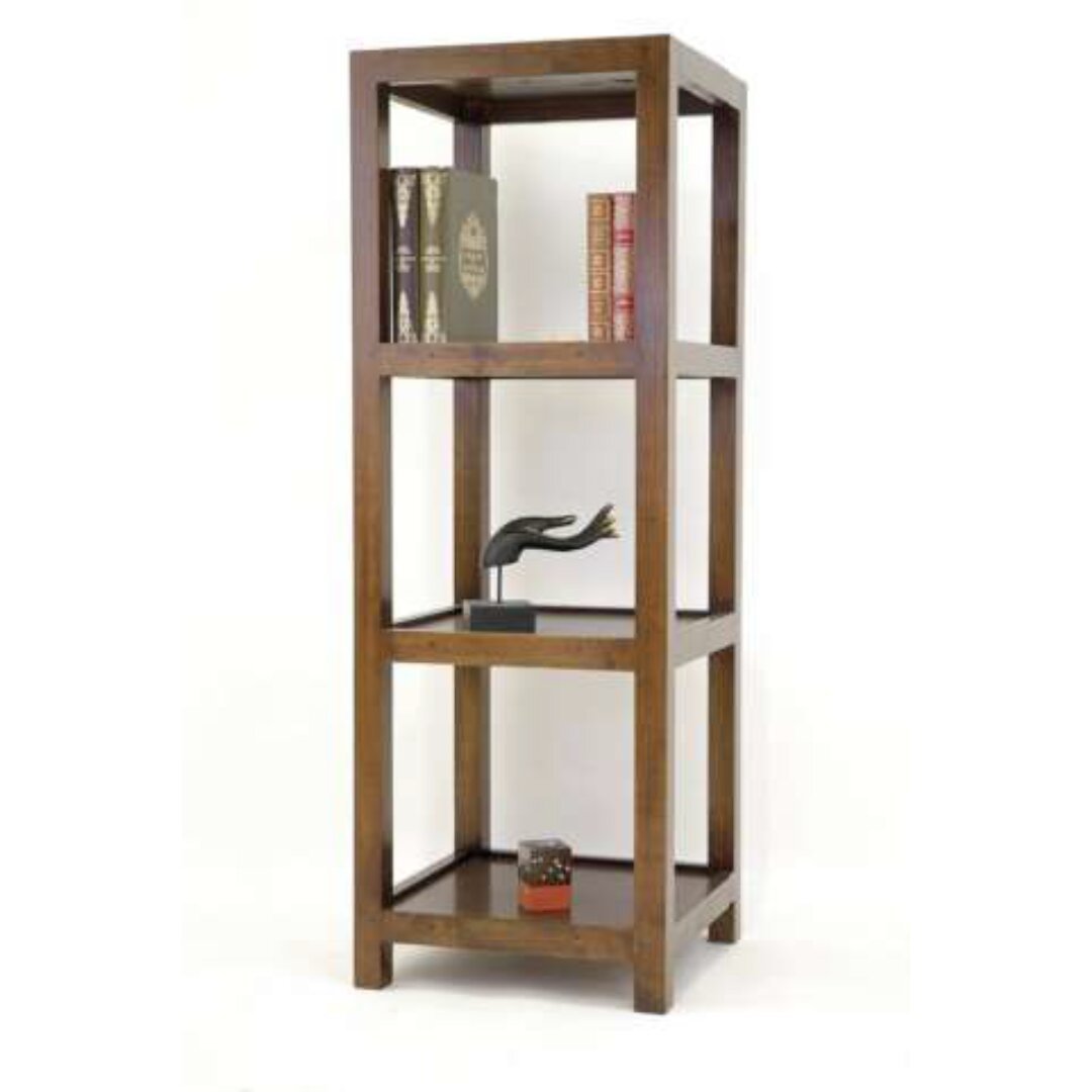MD8539 Wooden Column Shelf, Tall, solid wood shelf with a modern design