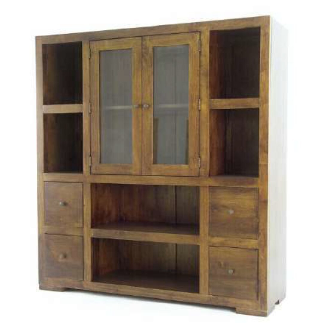 MD8547 Wooden Cabinet, Solid wood storage cabinet with 4 drawers and 2 doors