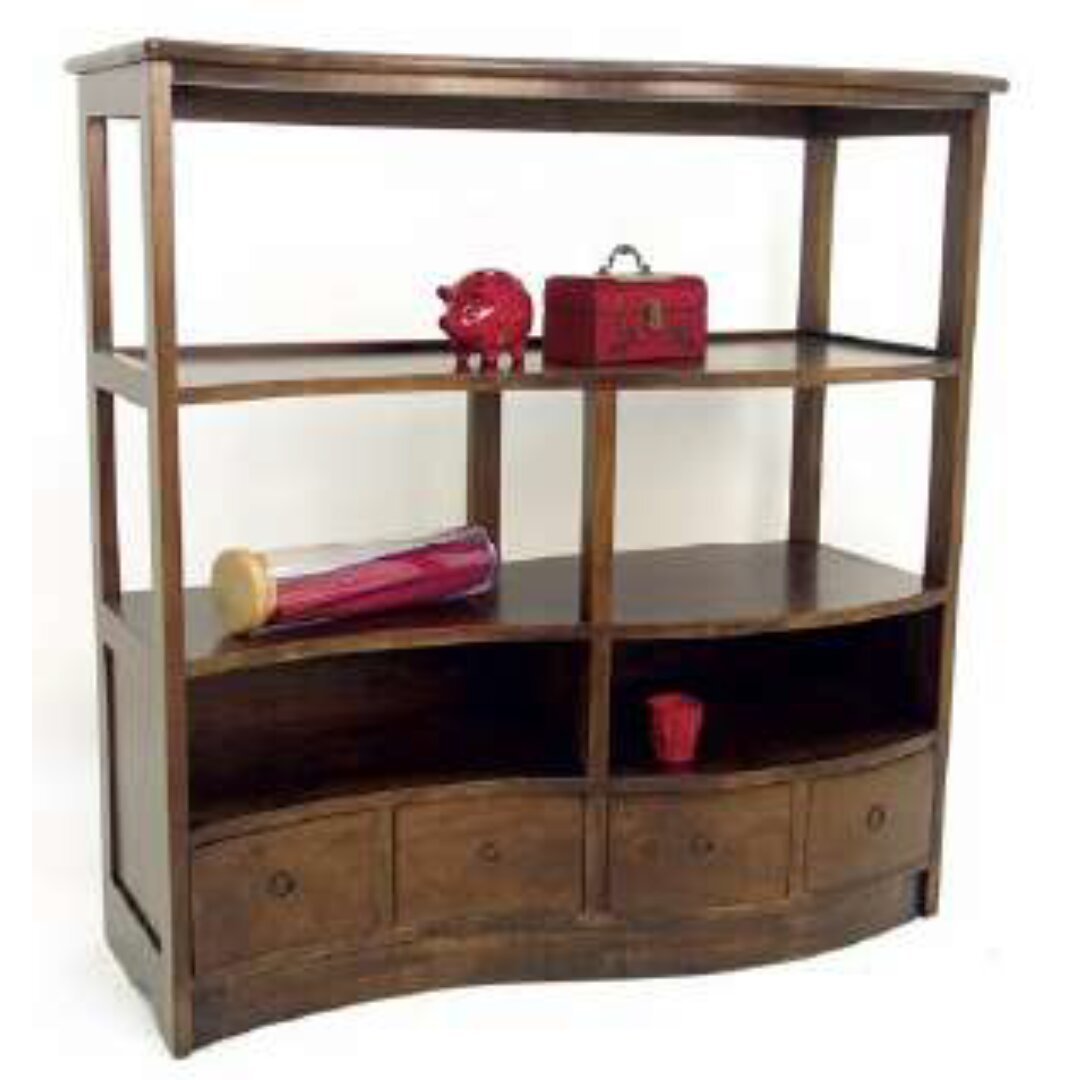 MD8548 Wooden Wall TV Shelf, Modern design, solid wood wall-mounted TV shelf