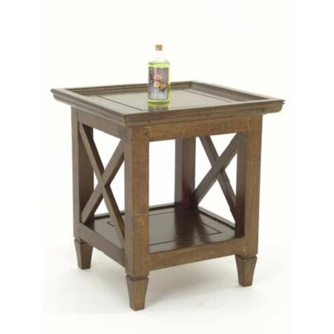 MD8551 Sofa Corner Table, Compact, real wood corner table with Palatino design