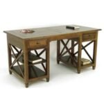 MD8552 Executive Desk, Real Wood Executive Desk with 2 Drawers