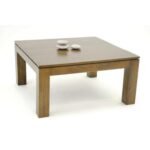 MD8576 Low Table, Square solid wood coffee table (Hongkong design), 80 cm