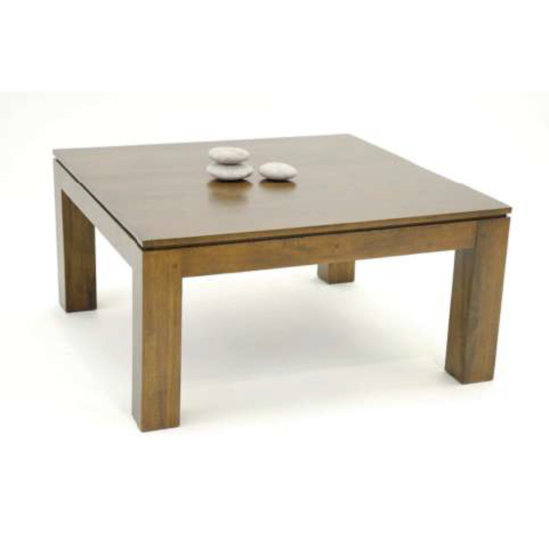 MD8576 Low Table, Square solid wood coffee table (Hongkong design), 80 cm