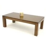 MD8577 Low Table, Solid wood coffee table with a rectangular top
