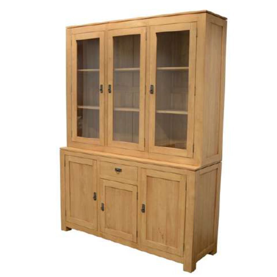 MD8583 Dresser Cabinet, Two-piece solid wood display and storage cabinet (Hongkong design)