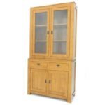 MD8585 Dresser Cabinet, Two-piece solid wood display and storage cabinet with 4 doors, Hongkong design