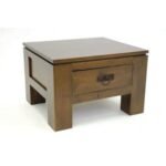 MD8591 Bedside Table, Solid wood bedside table with 1 drawer, freestanding design