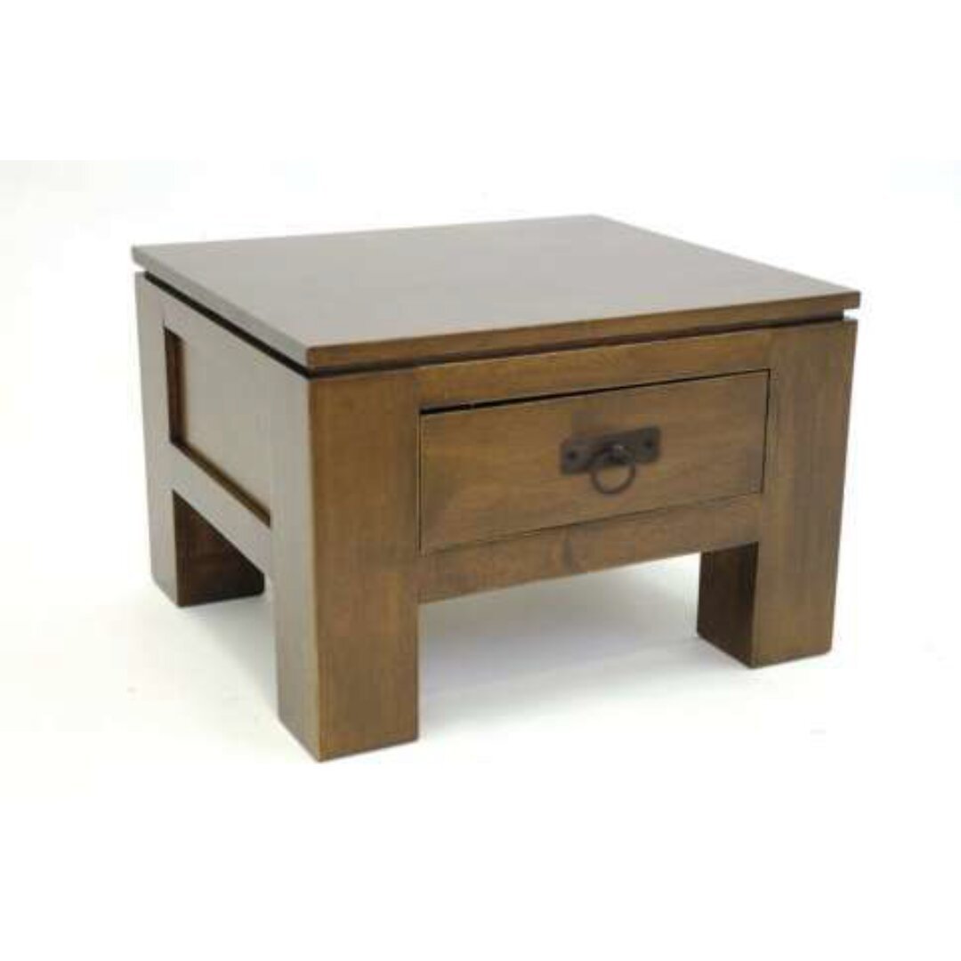 MD8591 Bedside Table, Solid wood bedside table with 1 drawer, freestanding design