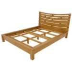 MD8605KF Complete Bed, 5-foot (Queen Size) Solid Wood Bed