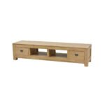 MD8633 TV Cabinet with 2 Drawers, Solid wood TV stand with 2 drawers (200 cm) with a simple and elegant design