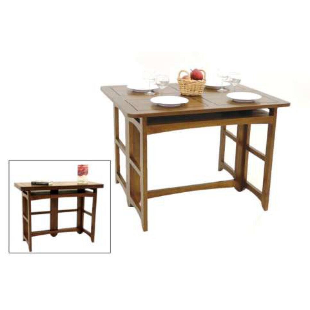 MD8637 Extendable Console Table, Solid wood console table, foldable (2 in 1)