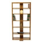 MD8649 Modern Wood Bookshelf Frame, Solid wood bookshelf with an open design