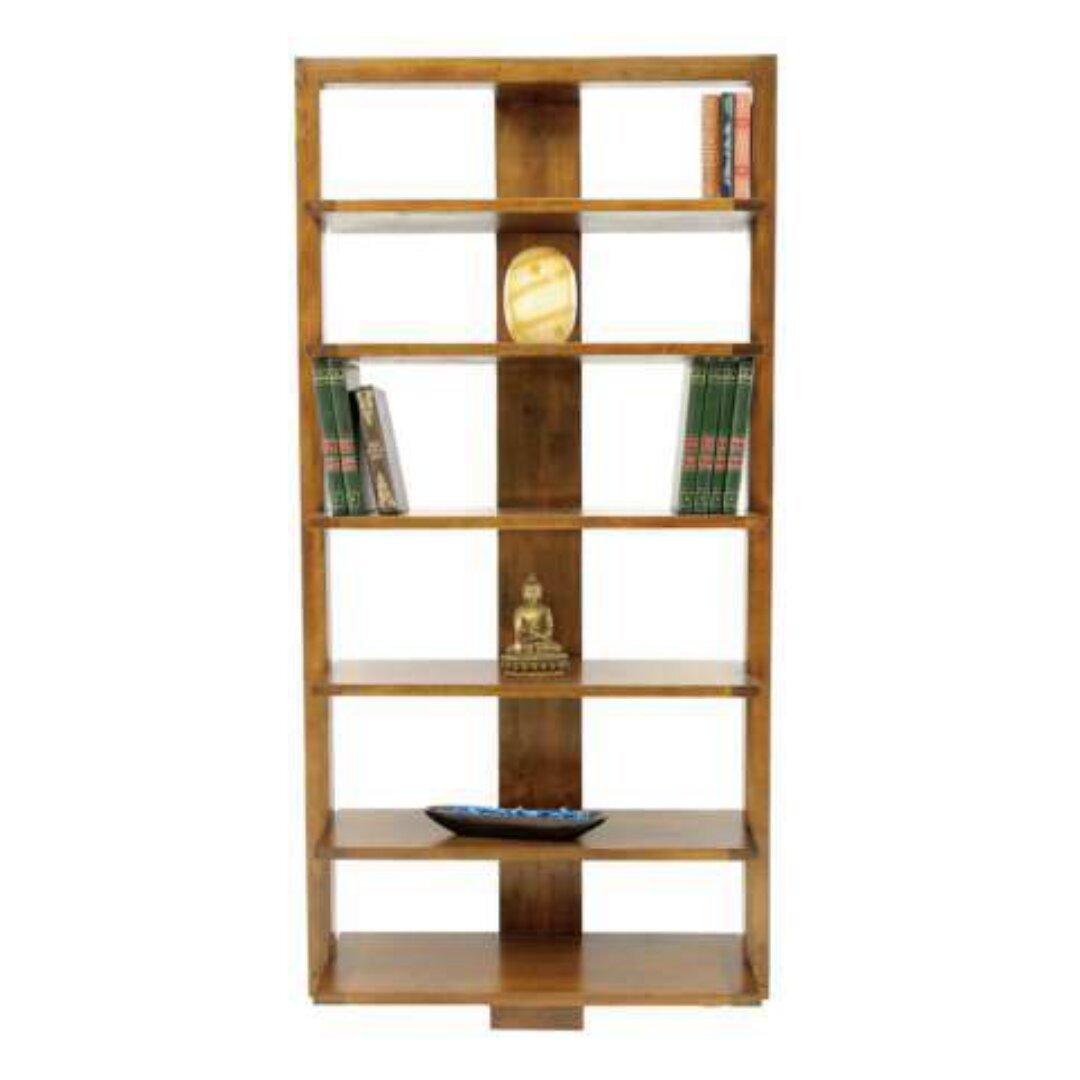 MD8649 Modern Wood Bookshelf Frame, Solid wood bookshelf with an open design