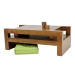 MD8666 Low Table, Rectangular solid wood coffee table