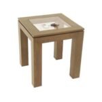 MD8692 Sofa Corner, Solid wood square side table for sofa