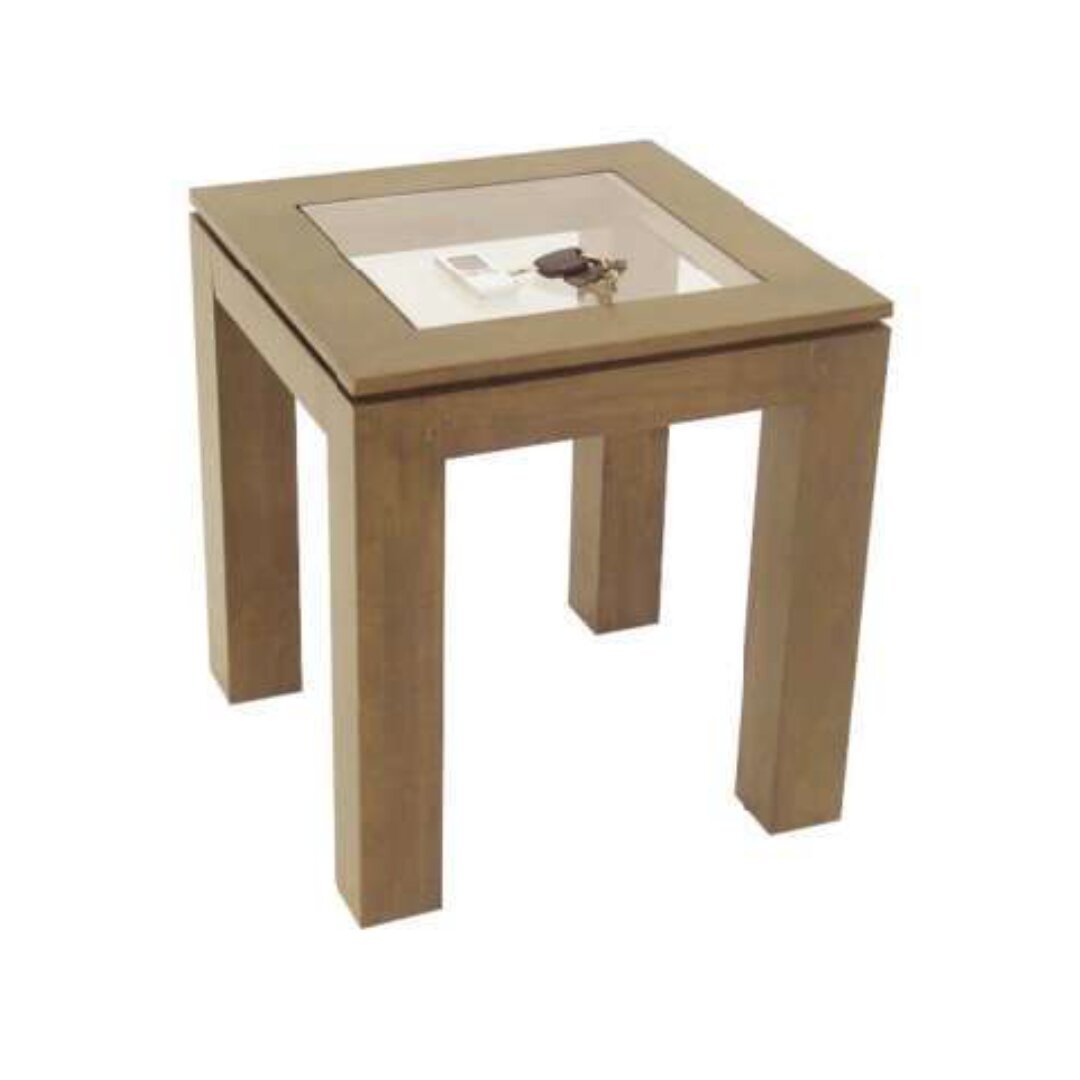 MD8692 Sofa Corner, Solid wood square side table for sofa