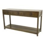 MD8701 Wooden Console Table with 3 Drawers, Solid wood console table with 3 drawers