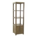Column 1 Door MD8707, Tall display cabinet made of solid wood