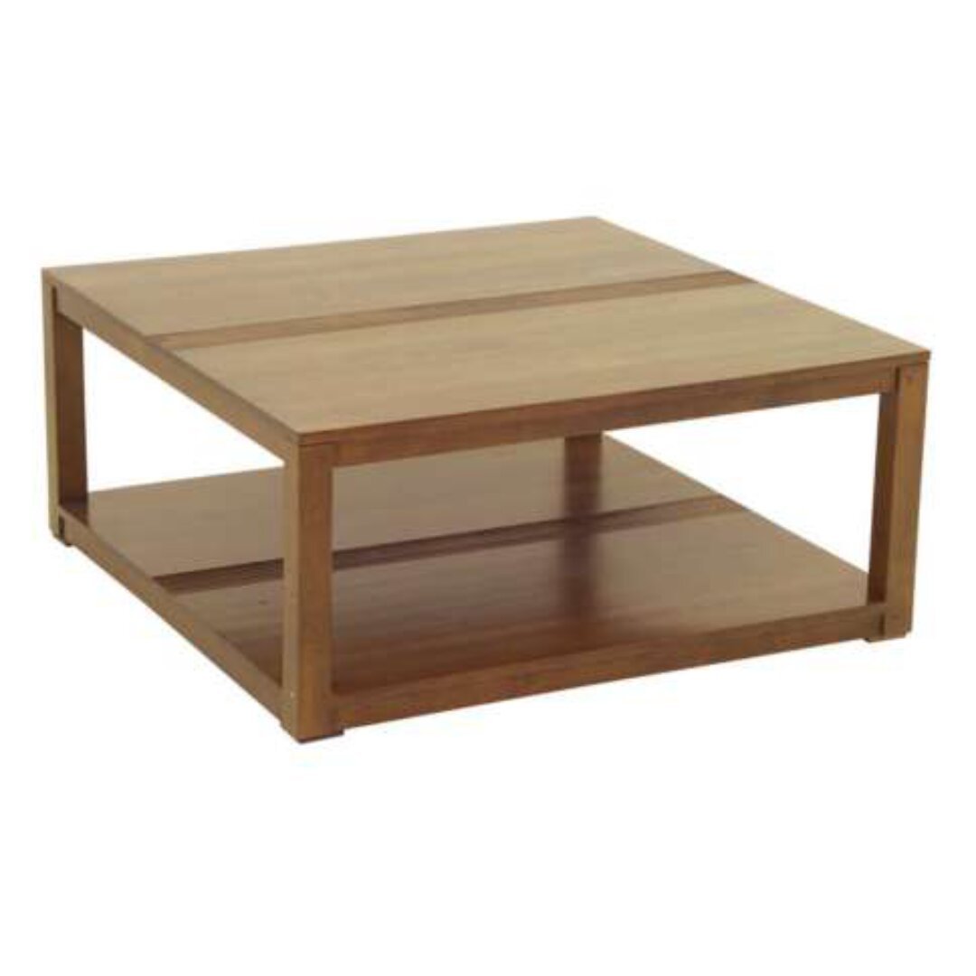 Low Table MD8709, Square coffee table made of solid wood