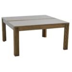 Low Table MD8711, Square coffee table made of real wood