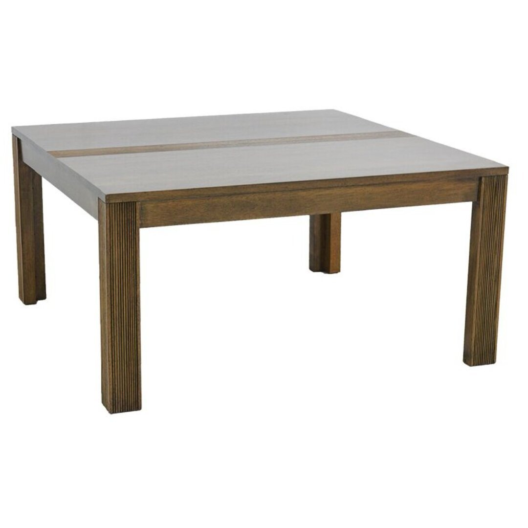 Low Table MD8711, Square coffee table made of real wood