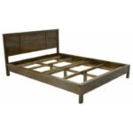 Bed Frame MD8721KT, 6-foot solid wood bed