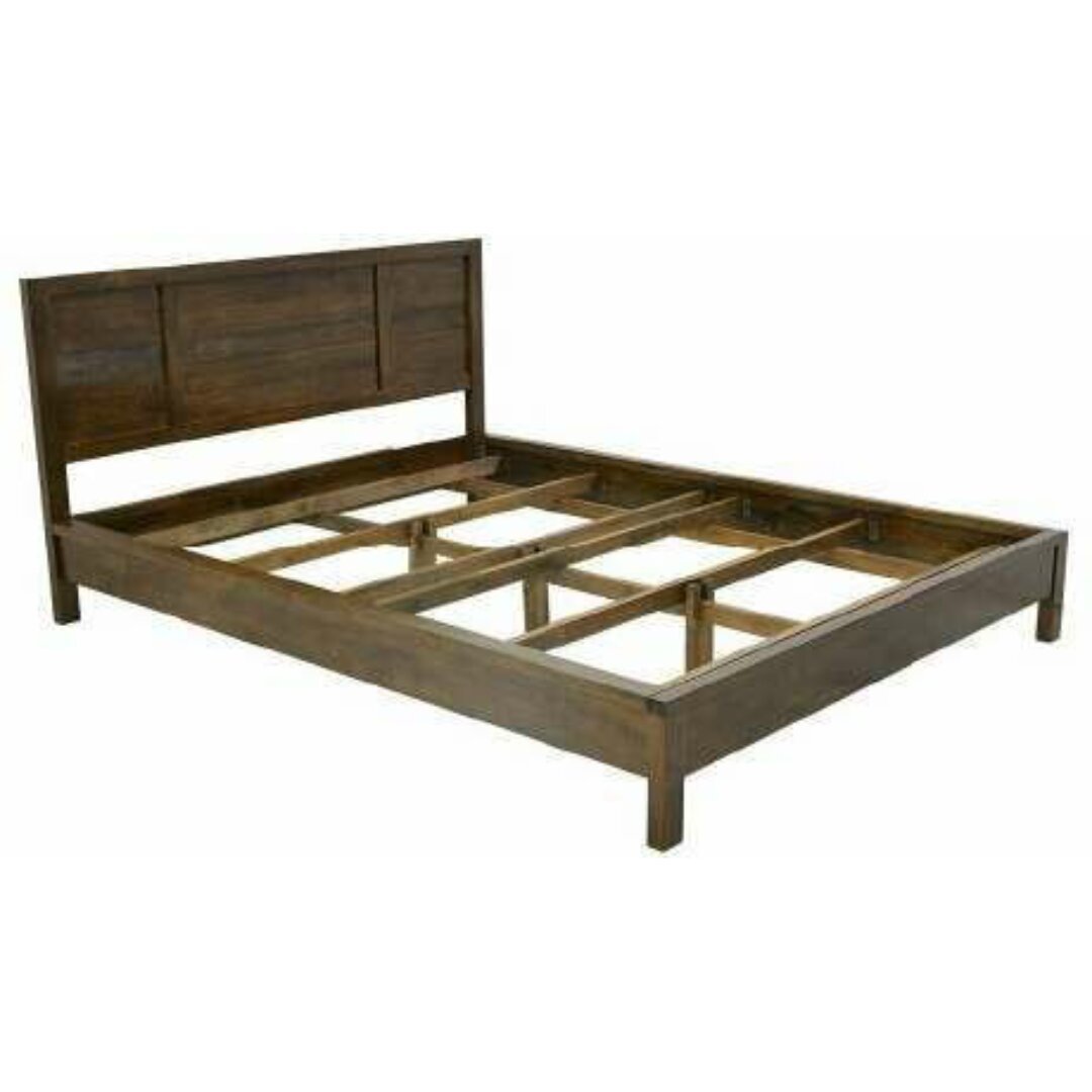 Bed Frame MD8721KT, 6-foot solid wood bed