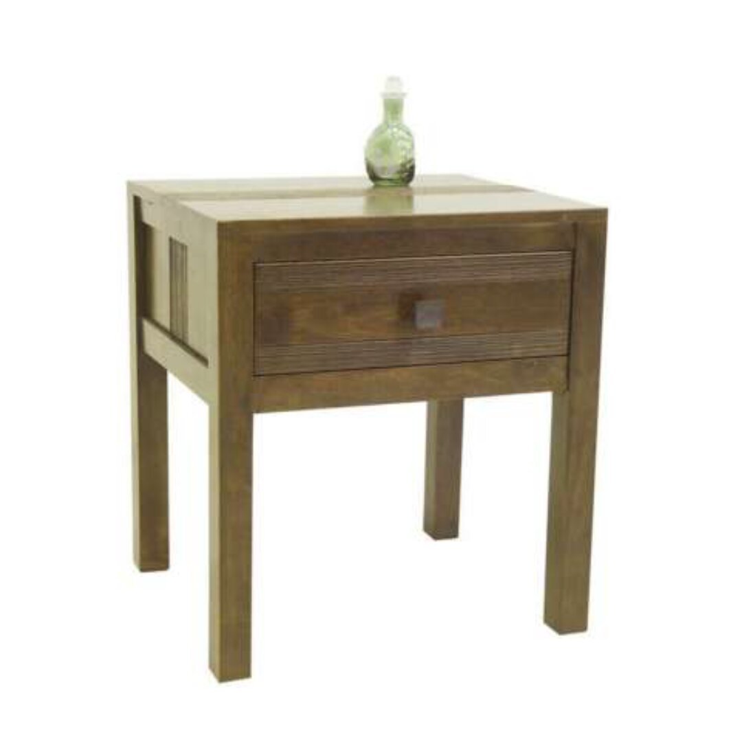 Bedside 1 Drawer MD8722, Solid wood bedside table