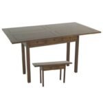 MD8742 Console Table, Solid wood console table with 3 drawers and extendable top