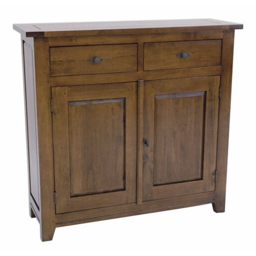 MD8746 Wooden Cupboard, Solid wood storage cabinet with 2 doors and 2 drawers