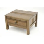 MD8757 Bedside Table, Solid wood bedside table with 1 drawer