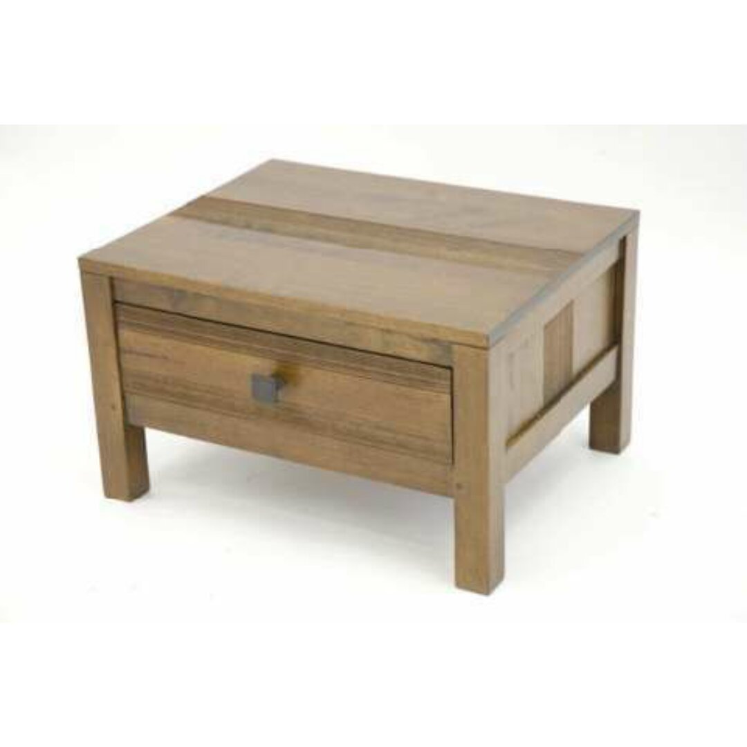 MD8757 Bedside Table, Solid wood bedside table with 1 drawer