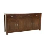 MD8761 Sideboard, Large solid wood sideboard with 4 doors and 4 drawers