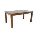 MD8765KD Dining Table "KD", Solid wood dining table with assembled legs, modern design