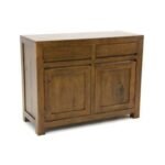 MD8770 Cupboard, Solid wood storage cabinet with 2 doors and 2 drawers