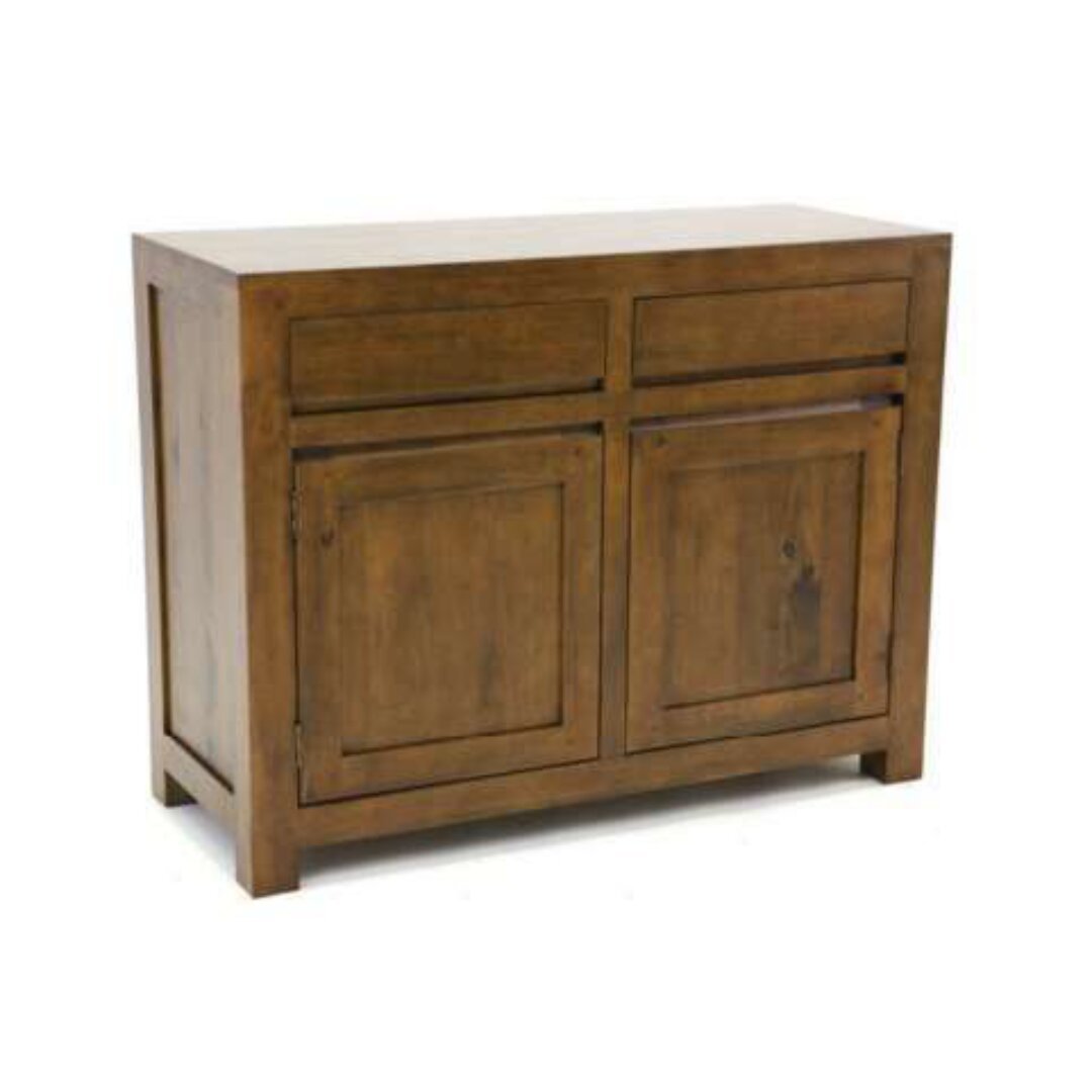 MD8770 Cupboard, Solid wood storage cabinet with 2 doors and 2 drawers