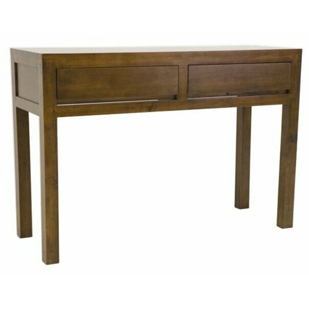 MD8777 Console Table, Solid Wood Console Table with 2 Drawers