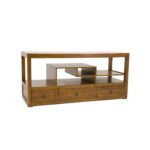 MD8795 TV Cabinet, Solid wood TV stand with 3 drawers, modern design